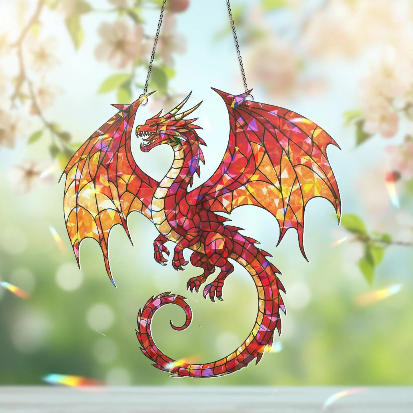 Dragon Suncatcher - Personalized Acrylic Hologram Window Suncatcher