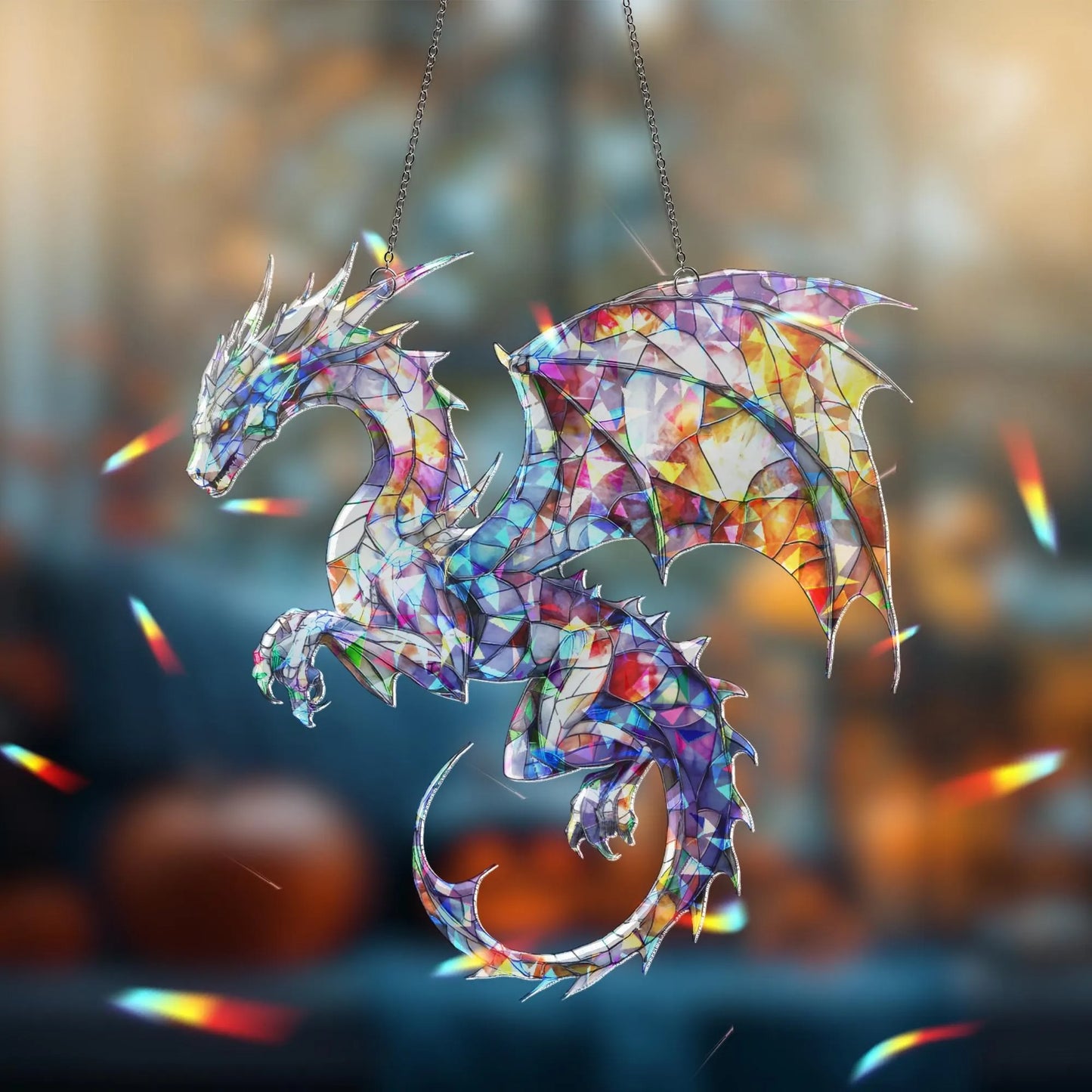 Dragon Suncatcher - Personalized Acrylic Hologram Window Suncatcher