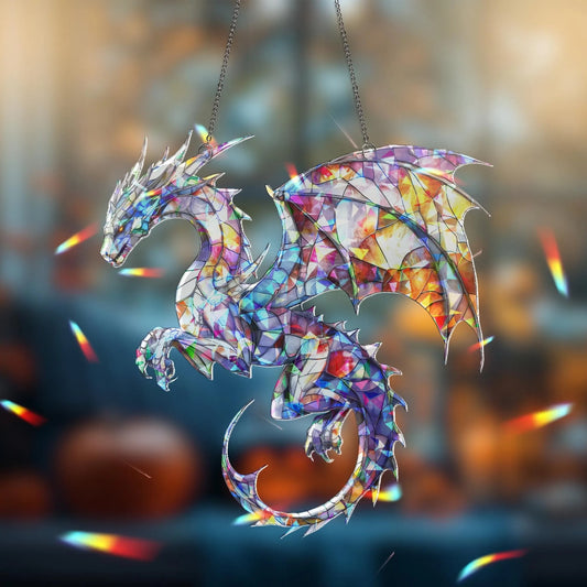 Dragon Suncatcher - Personalized Acrylic Hologram Window Suncatcher
