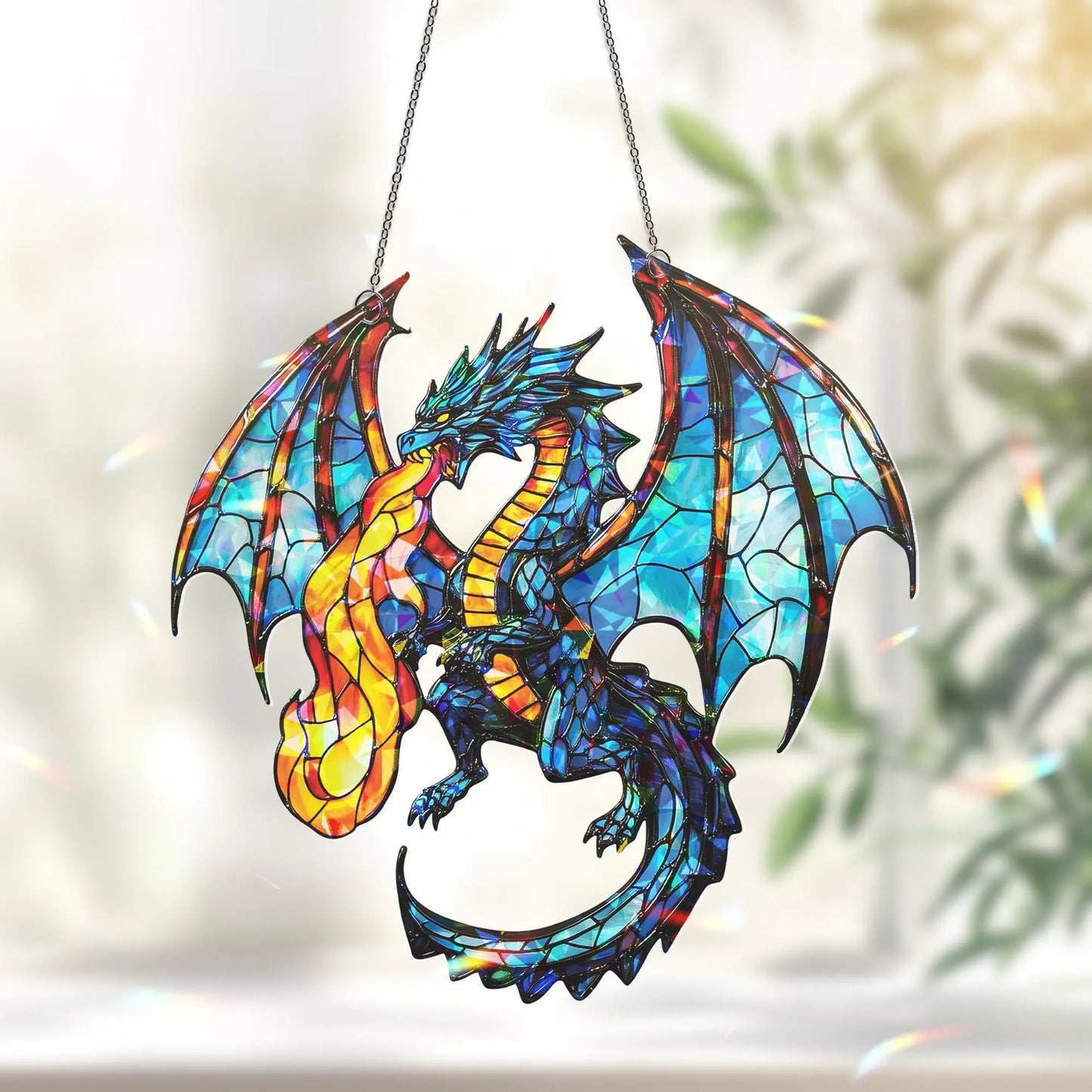 Dragon Suncatcher - Personalized Acrylic Hologram Window Suncatcher