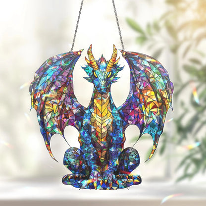 Dragon Suncatcher - Personalized Acrylic Hologram Window Suncatcher