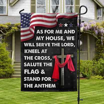 Jesus Cross American Garden Flag, House Flag