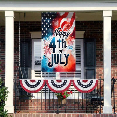 Happy 4th Of July Independence Day American Garden Flag, House Flag