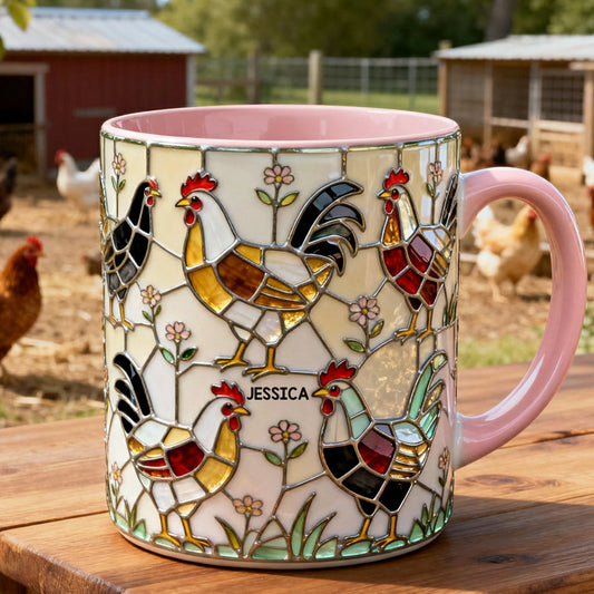 Chicken Farm - Personalized Chicken Accent Mug