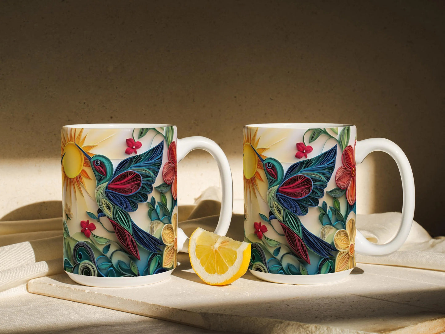 Personalized Hummingbird White Mug