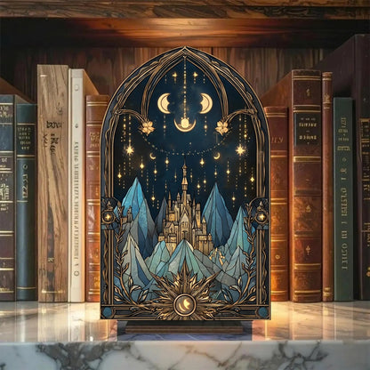 Celestial Night City Suncatcher Candle Holder