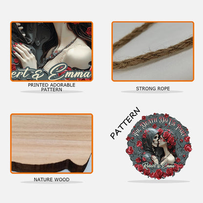 Til Death Do Us Part Custom Shaped Wood Sign - Gift For Couple