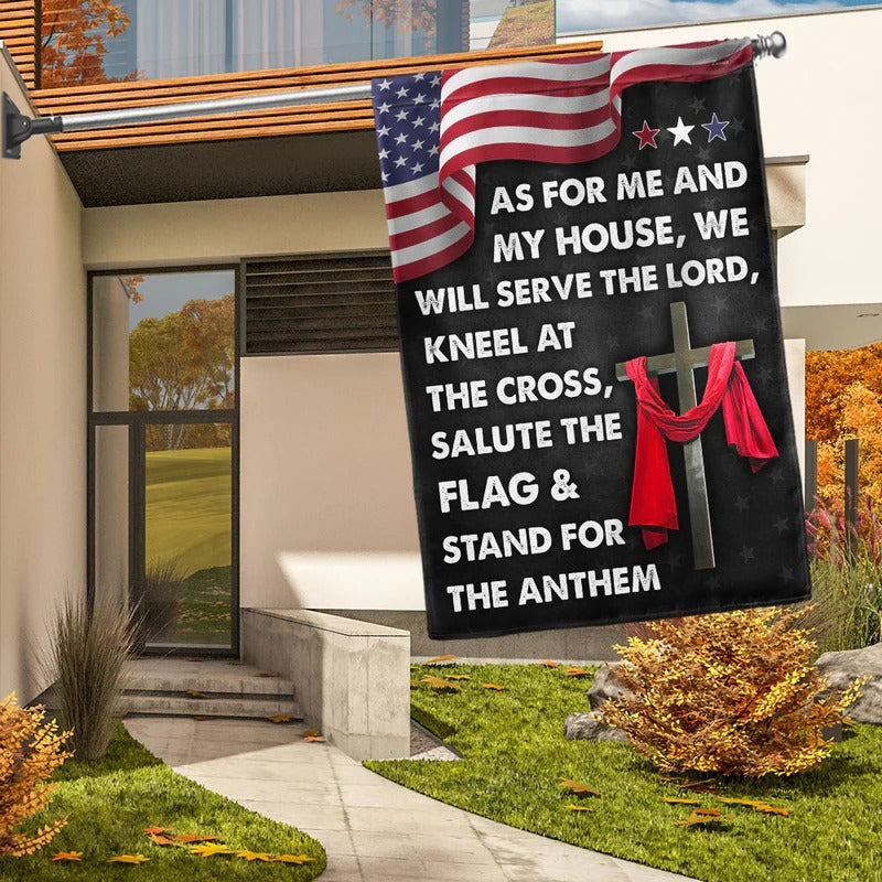 Jesus Cross American Garden Flag, House Flag