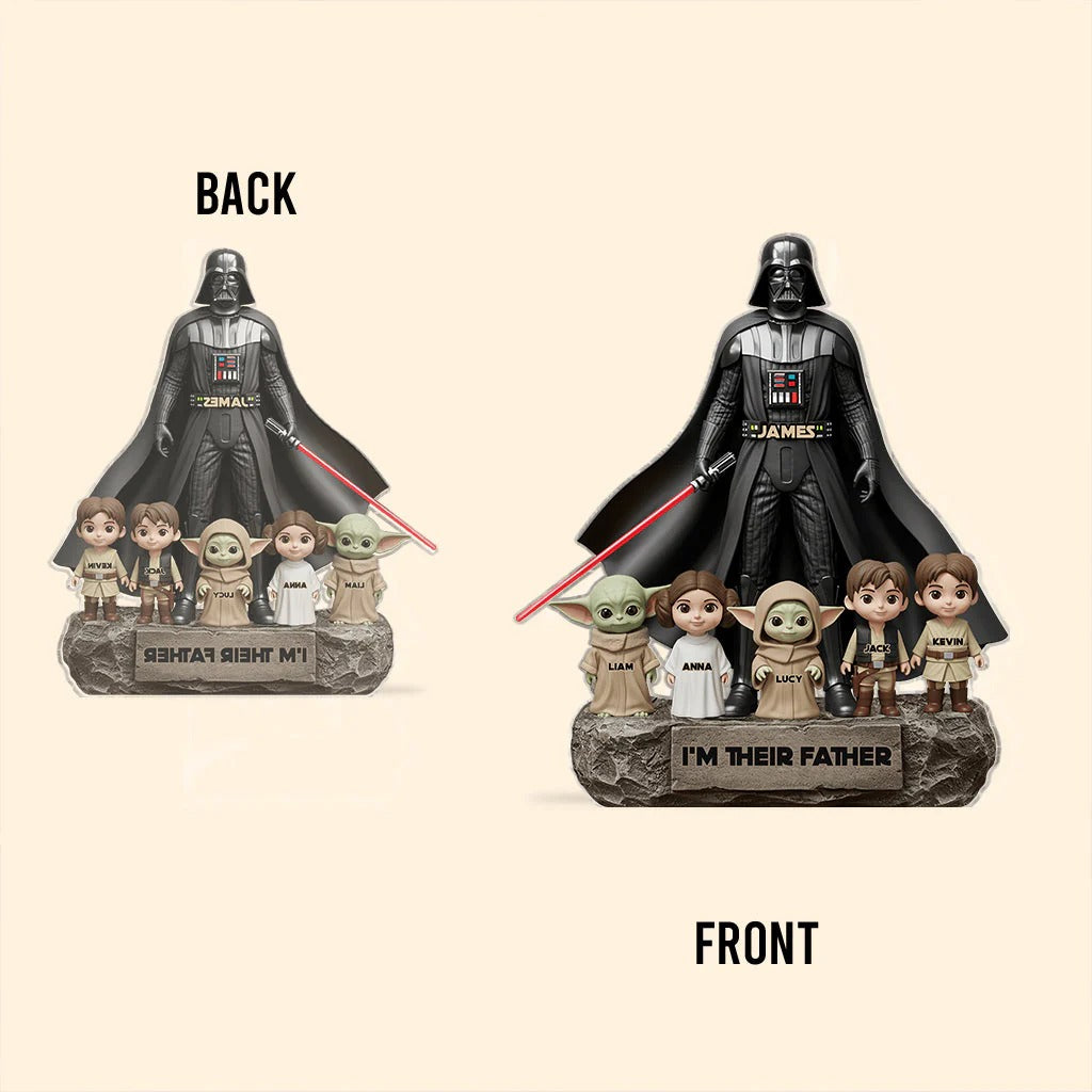 Best Dad in the Galaxy - Personalized Gifts For Dad Acrylic Plaque