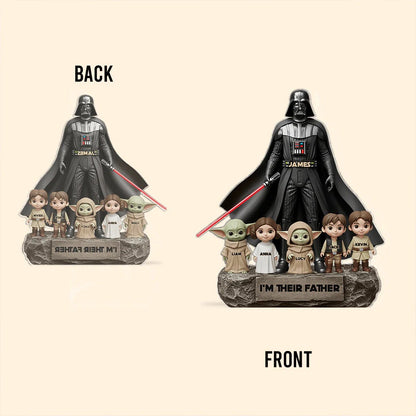 Best Dad in the Galaxy - Personalized Gifts For Dad Acrylic Plaque