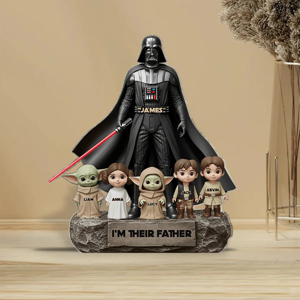 Best Dad in the Galaxy - Personalized Gifts For Dad Acrylic Plaque