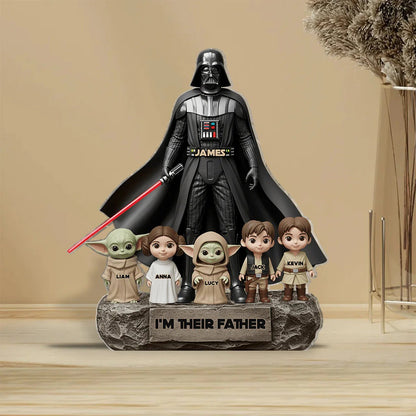 Best Dad in the Galaxy - Personalized Gifts For Dad Acrylic Plaque