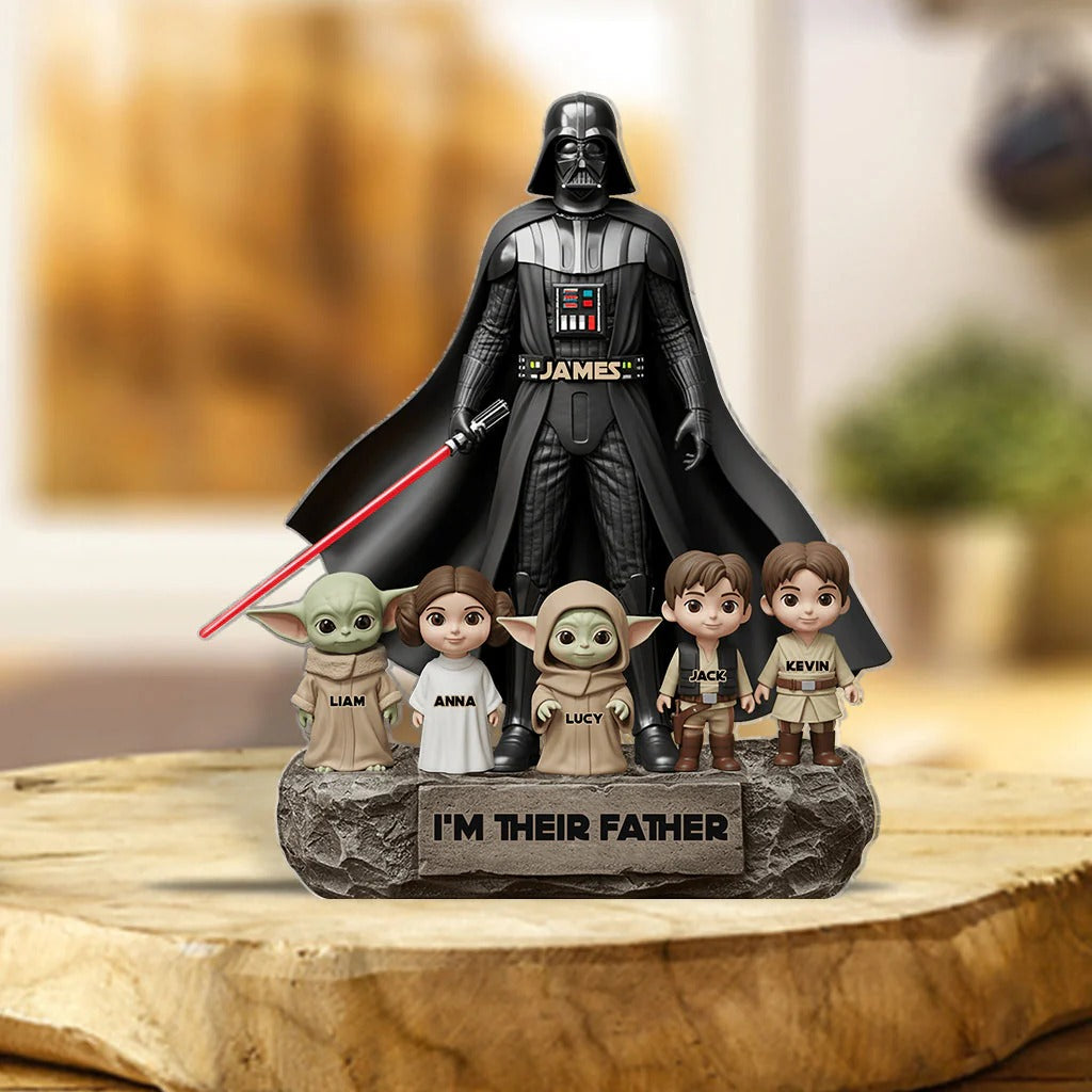 Best Dad in the Galaxy - Personalized Gifts For Dad Acrylic Plaque
