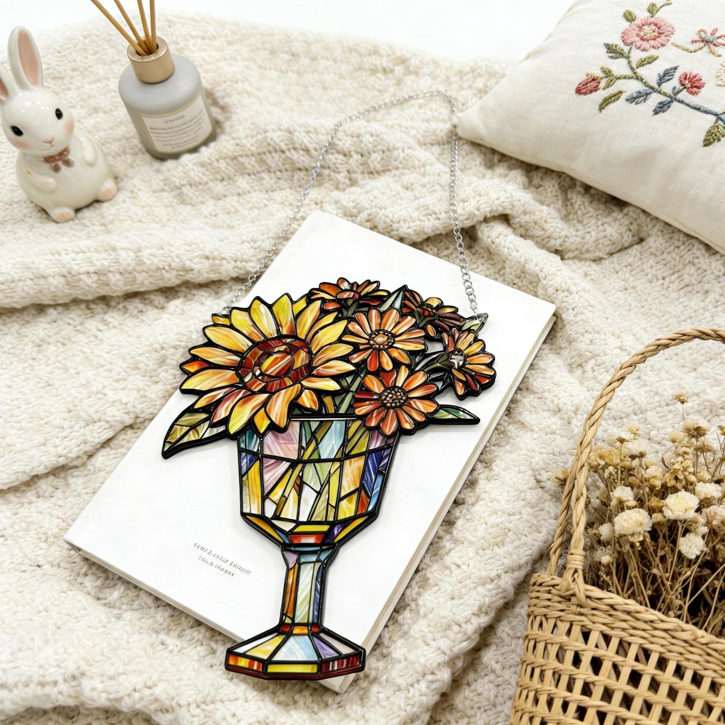 Beautiful Sunflower - Personalized Window Hanging Suncatcher Acrylic