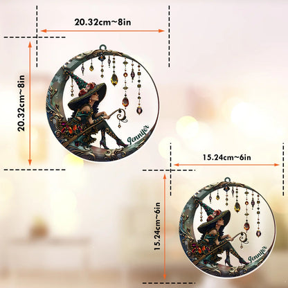 Beautiful Witch - Personalized Witch Window Hanging Suncatcher