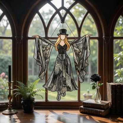 Gypsy Hippie Queen Of Rock Acrylic Suncatcher - Hanging Decor Acrylic