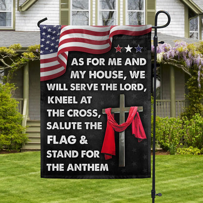 Jesus Cross American Garden Flag, House Flag