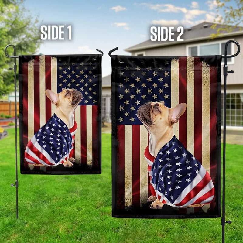 French Bulldog American Garden Flag, House Flag