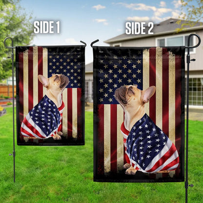 French Bulldog American Garden Flag, House Flag