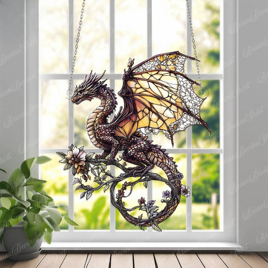 Halloween Dragon Acrylic Window Hangings