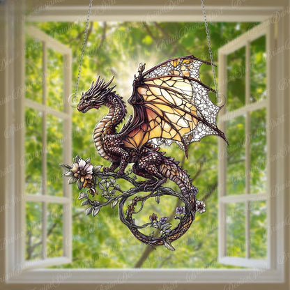 Halloween Dragon Acrylic Window Hangings