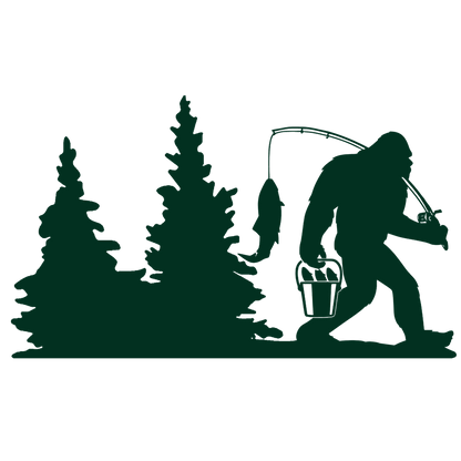 Bigfoot Windshield Sticker