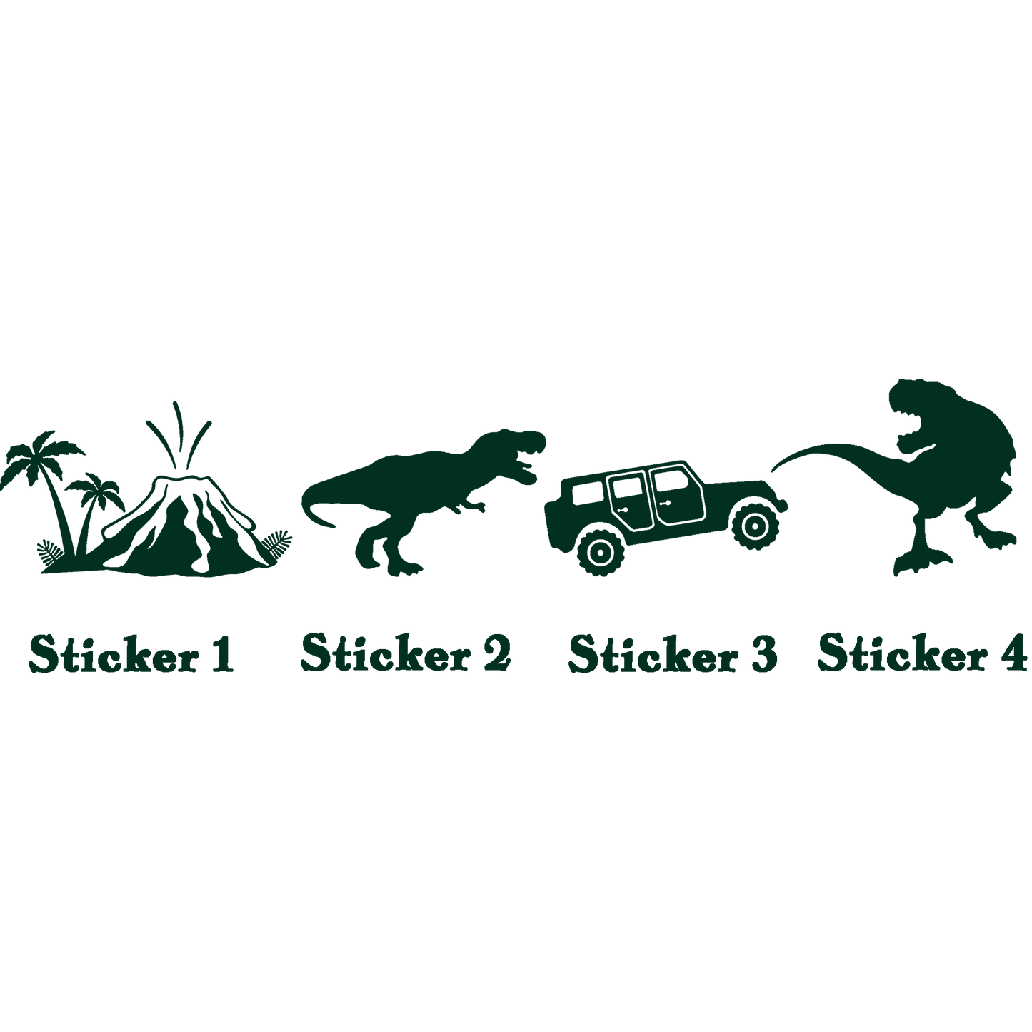 Set 4: Jurassic Adventure Stickers
