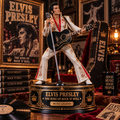 Elvis Presley The King of Rock ’N’ Roll – Collectible Acrylic Plaque Table Decor