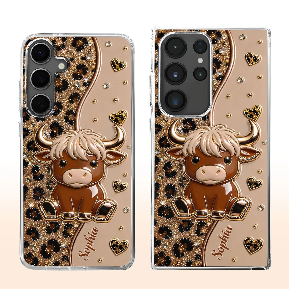 Personalized Cute Highland Cow Phone Case