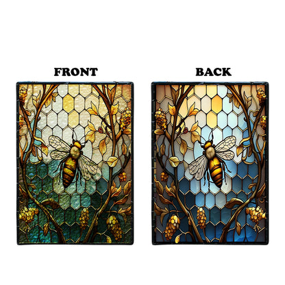 Beautiful Bee Ripple Acrylic Suncatcher
