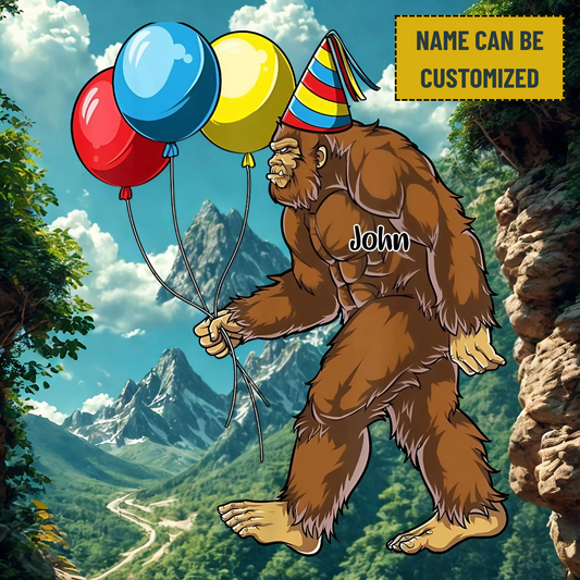 Personalized Bigfoot Is My Birthday Stickers