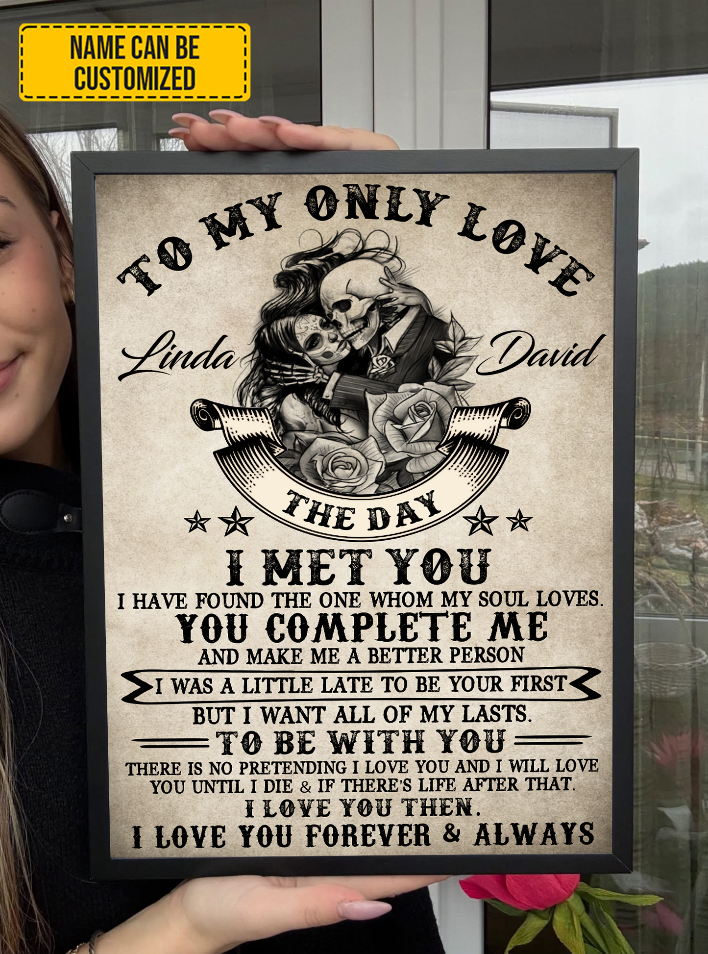 To My Only Love Canvas, Poster, Wall Decor