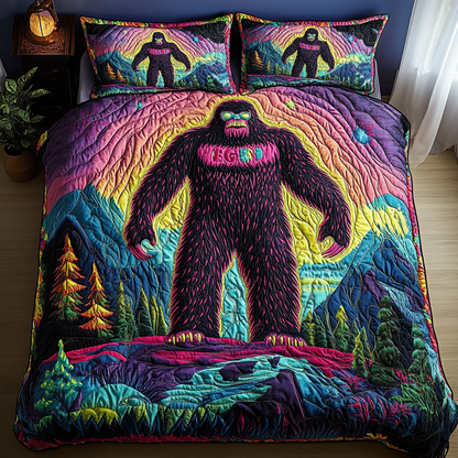 Garden Guardian – Sasquatch Quilted Bedding Set