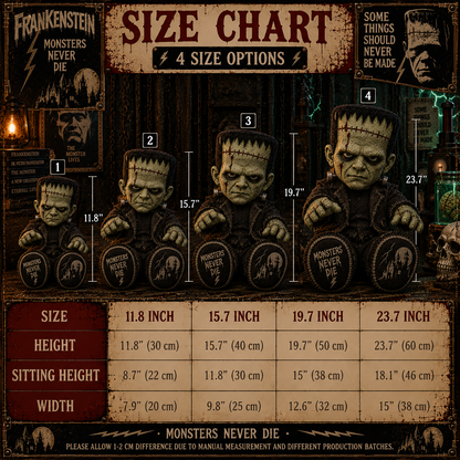 Frankenstein Monster Custom Shape Pillow – Creepy Halloween Collector Gift