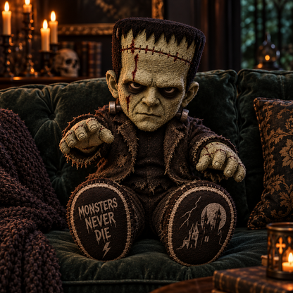 Frankenstein Monster Custom Shape Pillow – Creepy Halloween Collector Gift