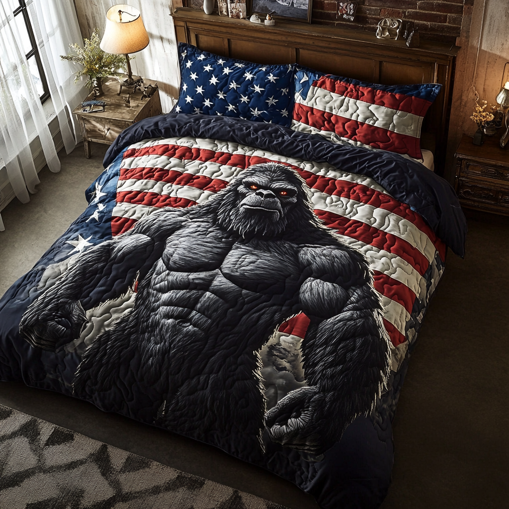Freedom Foot Bigfoot Quilted Bedding Set