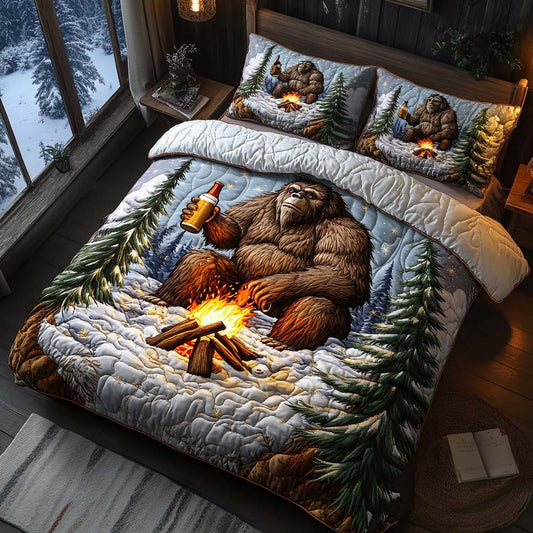 Frosty Cheers - Bigfoot Quilted Bedding Set