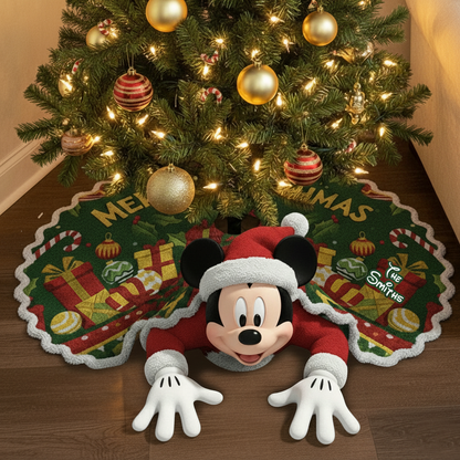Merry Christmas – Personalized Peekaboo Christmas Tree Skirt
