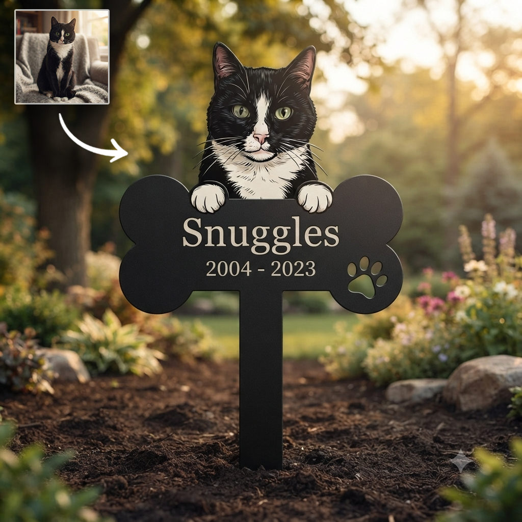A Beautiful Tribute to a Faithful Friend – Personalized Pet Memorial Garden Stake