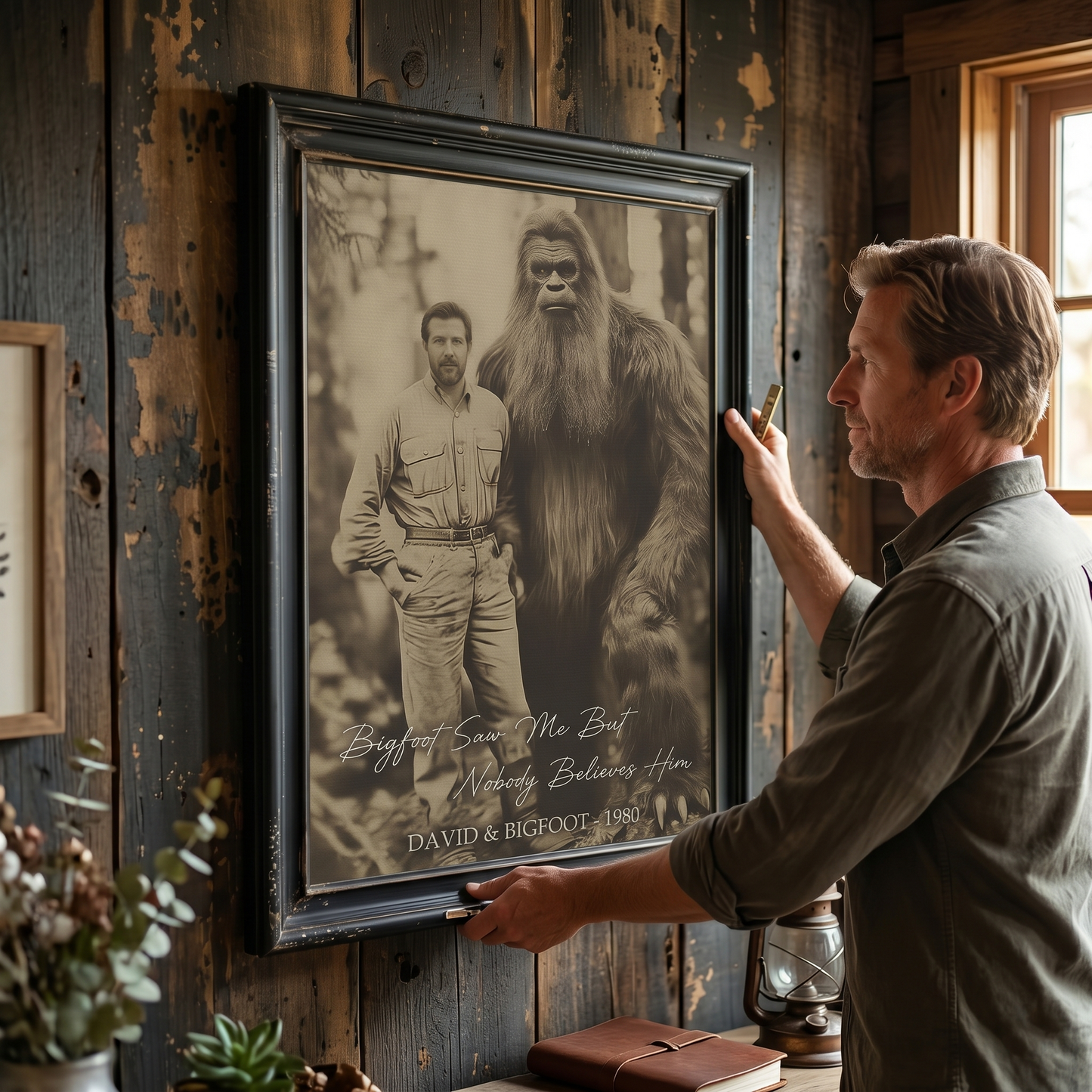 Bigfoot Saw Me But Nobody Believes Him - Personalized Poster Canvas