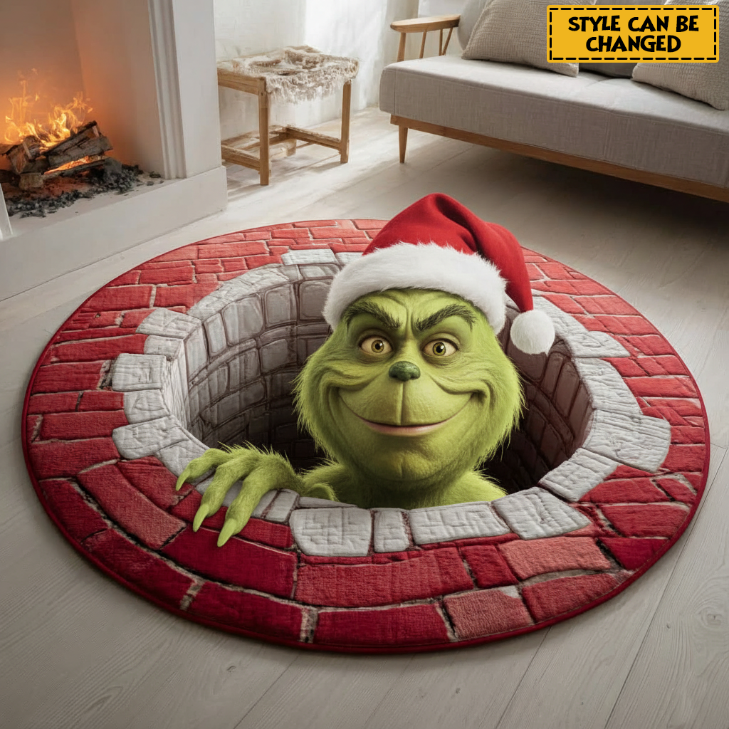 Green Monster’s Gift Heist Quilted Round Mat