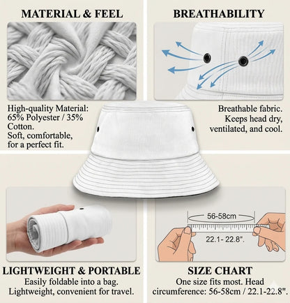 Classic Vintage Hiking & Camping All Over Bucket Hat