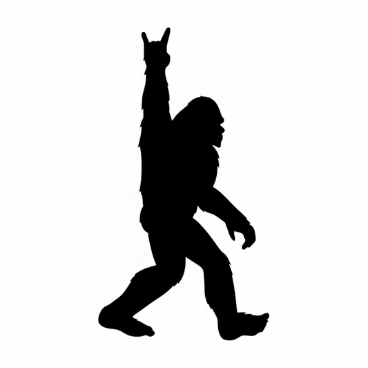 Bigfoot Rock On Sticker