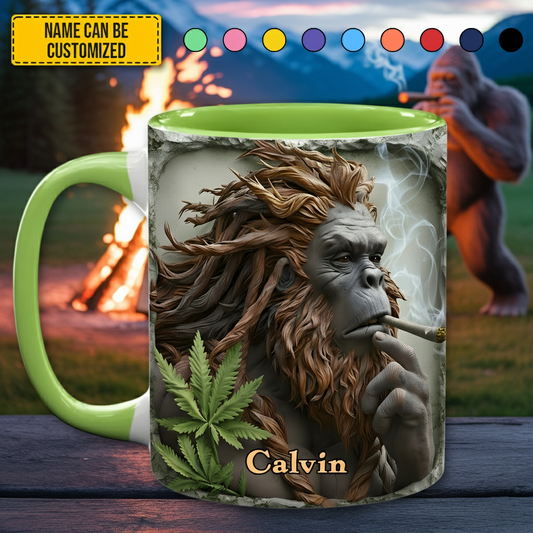 High in the Wild – Personalized Bigfoot Accent Mug