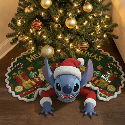 Merry Christmas – Personalized Peekaboo Christmas Tree Skirt