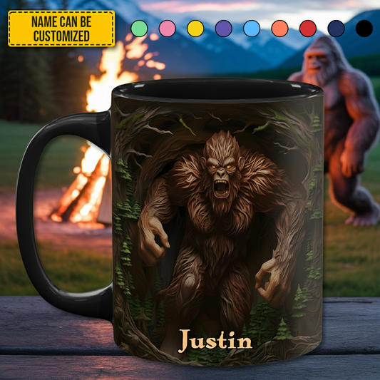 Not a Morning Squatch - Personalized Bigfoot Accent Mug