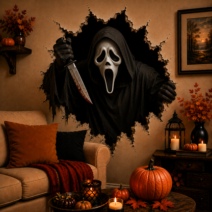 Halloween 3D Horror Wall Decal