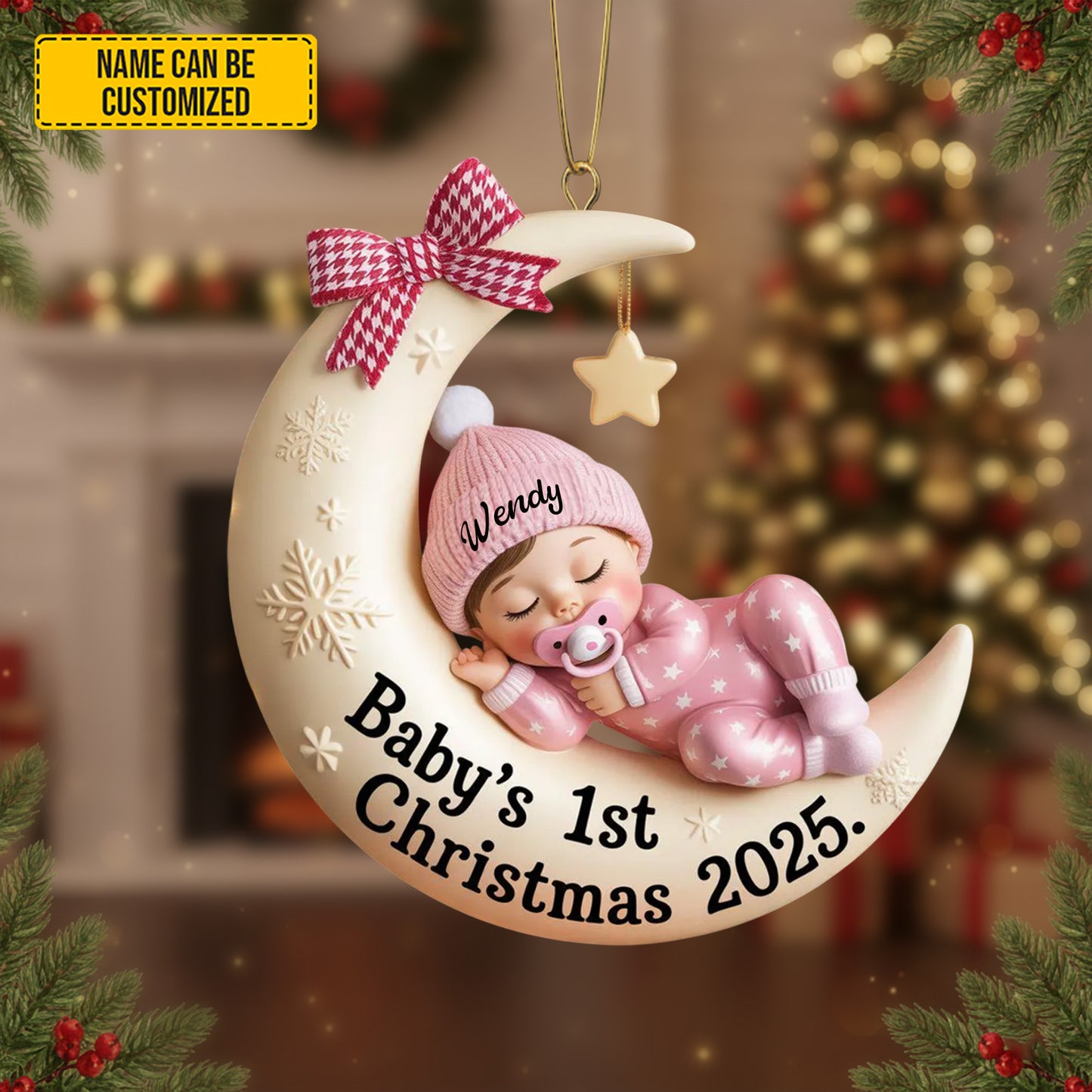 Personalized Baby’s 1st Christmas Ornament 2025