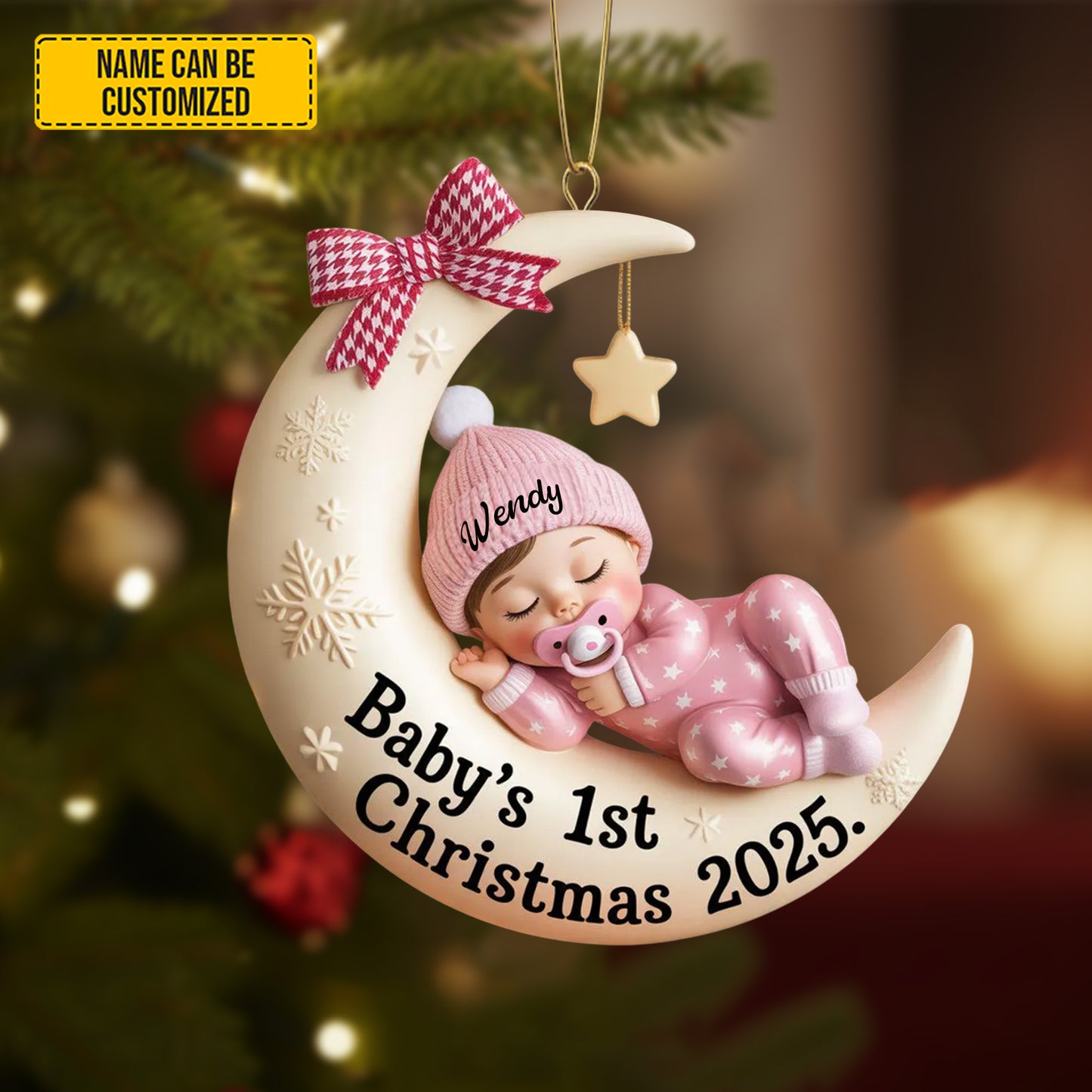 Personalized Baby’s 1st Christmas Ornament 2025