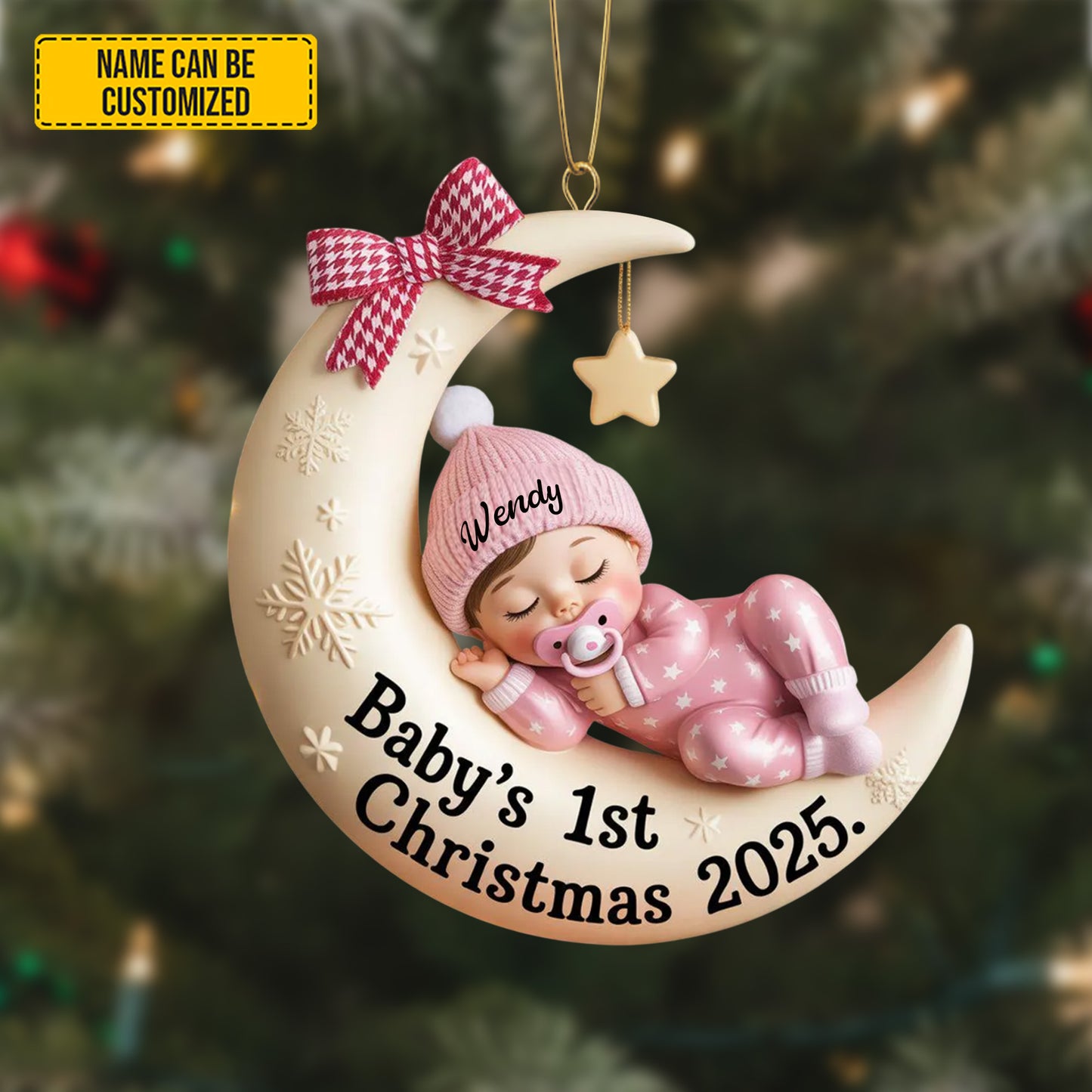 Personalized Baby’s 1st Christmas Ornament 2025